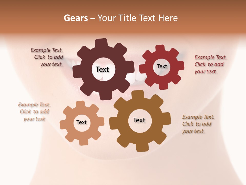 Face Lips Whiten PowerPoint Template