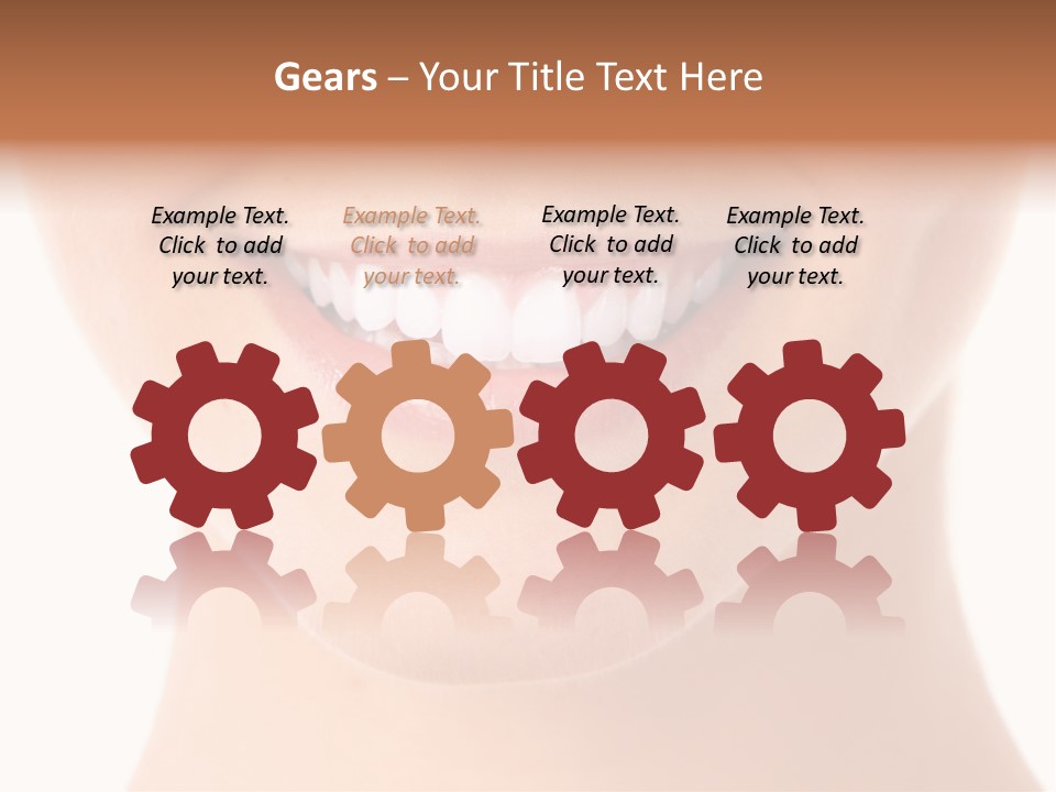 Face Lips Whiten PowerPoint Template