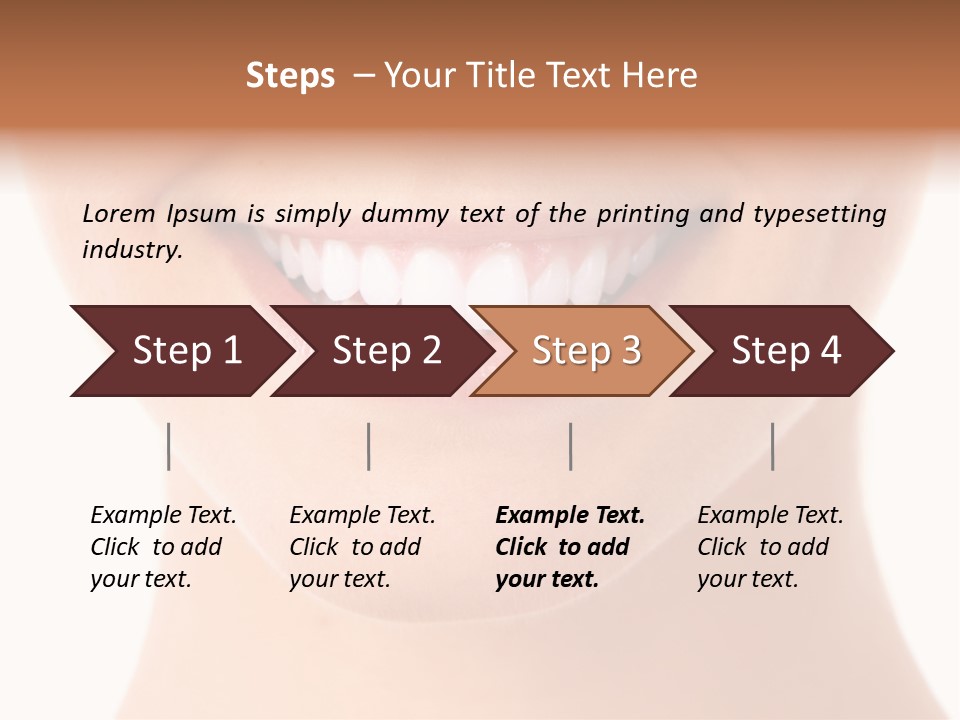 Face Lips Whiten PowerPoint Template