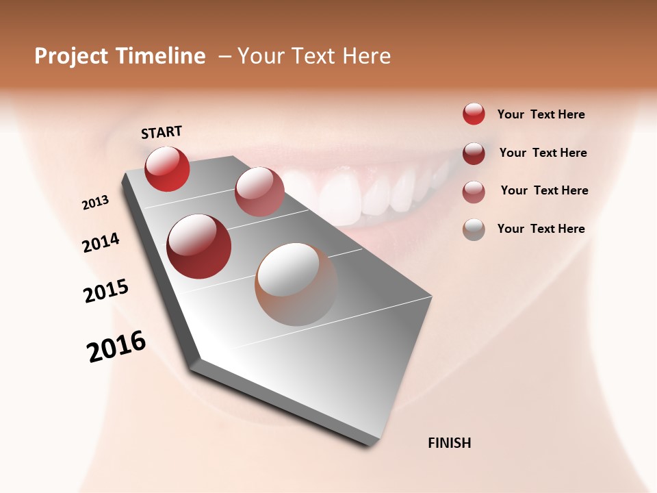 Face Lips Whiten PowerPoint Template