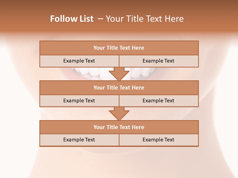 Face Lips Whiten PowerPoint Template
