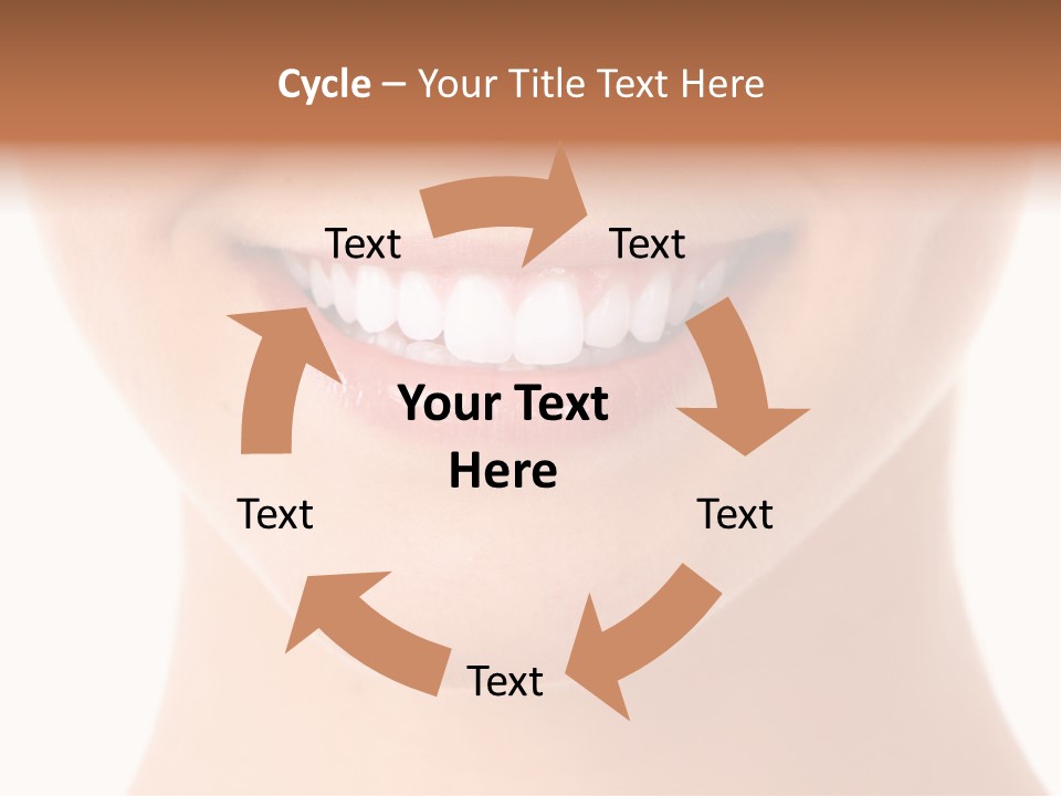 Face Lips Whiten PowerPoint Template