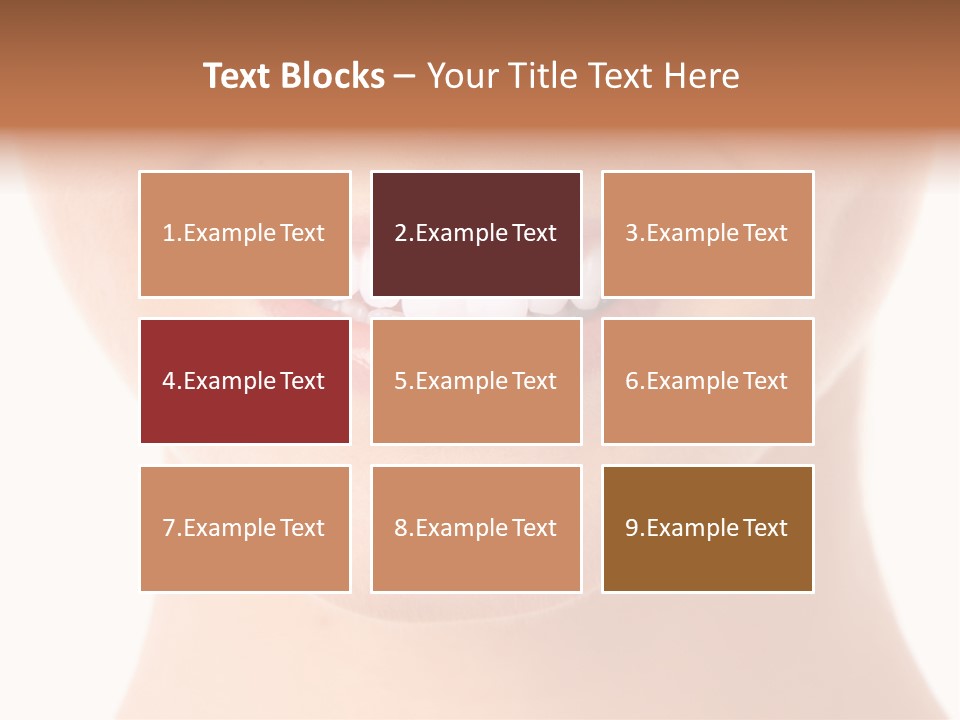 Face Lips Whiten PowerPoint Template