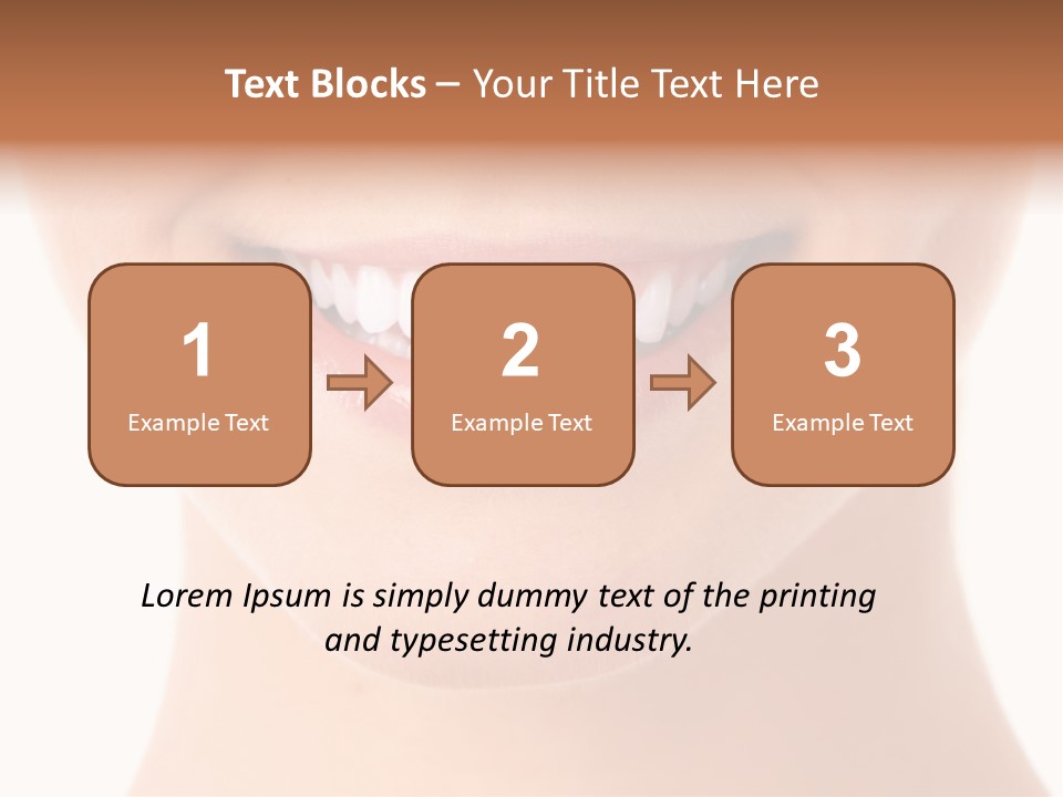 Face Lips Whiten PowerPoint Template