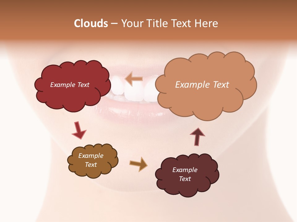 Face Lips Whiten PowerPoint Template