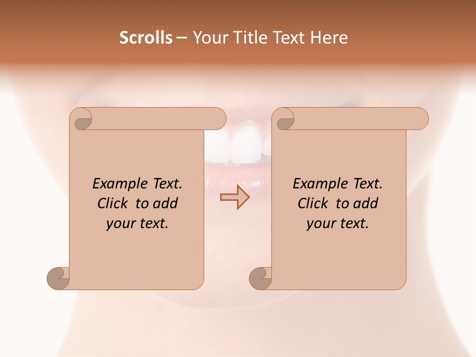 Face Lips Whiten PowerPoint Template