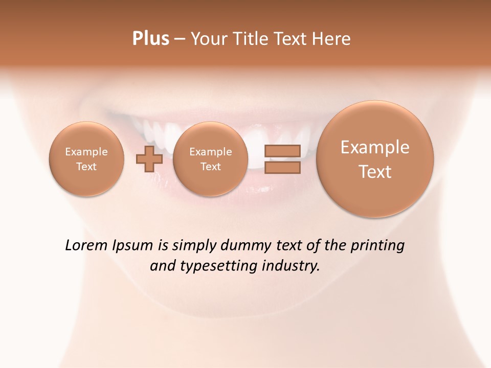 Face Lips Whiten PowerPoint Template