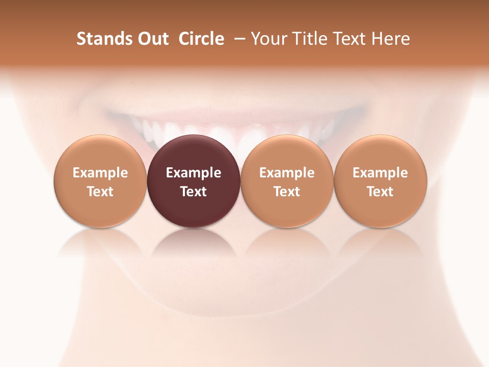 Face Lips Whiten PowerPoint Template