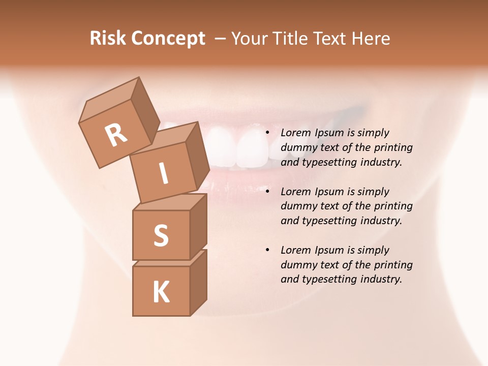 Face Lips Whiten PowerPoint Template