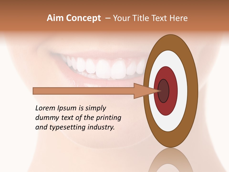 Face Lips Whiten PowerPoint Template