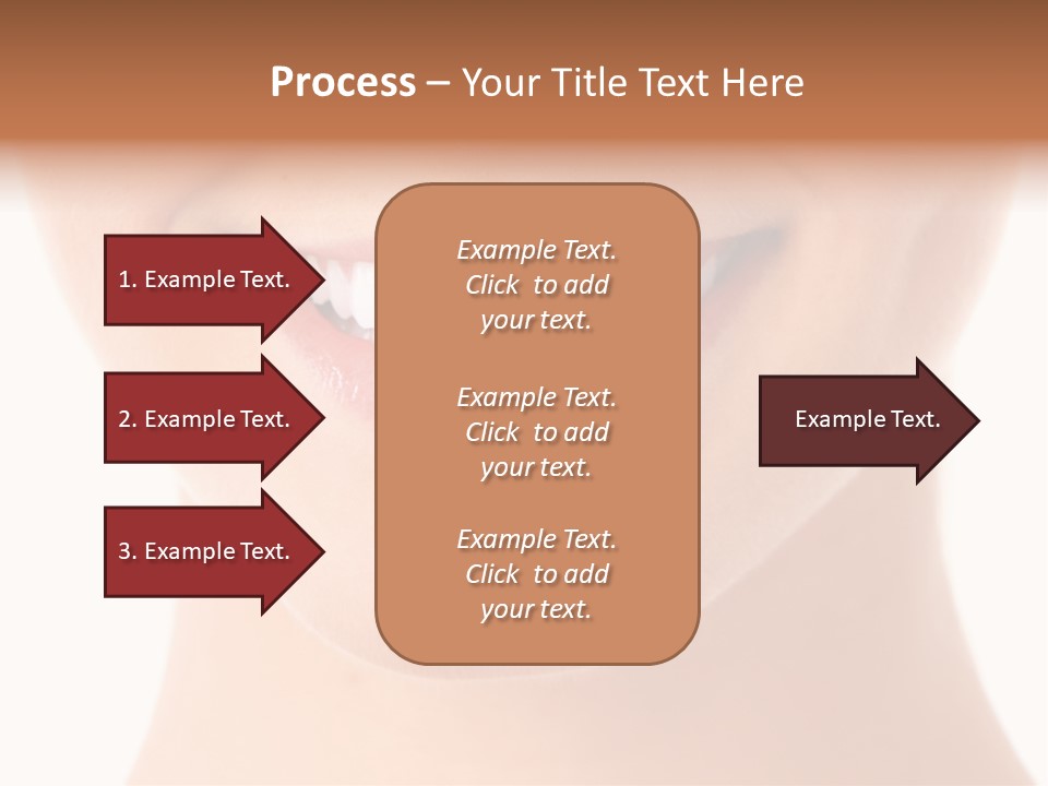 Face Lips Whiten PowerPoint Template