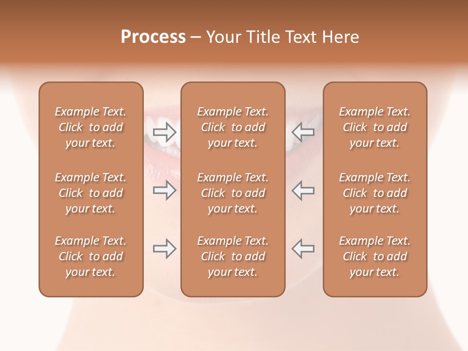 Face Lips Whiten PowerPoint Template
