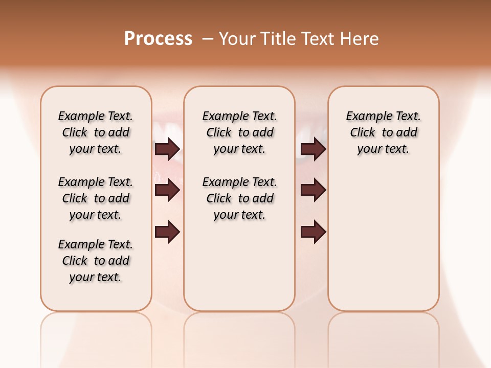 Face Lips Whiten PowerPoint Template