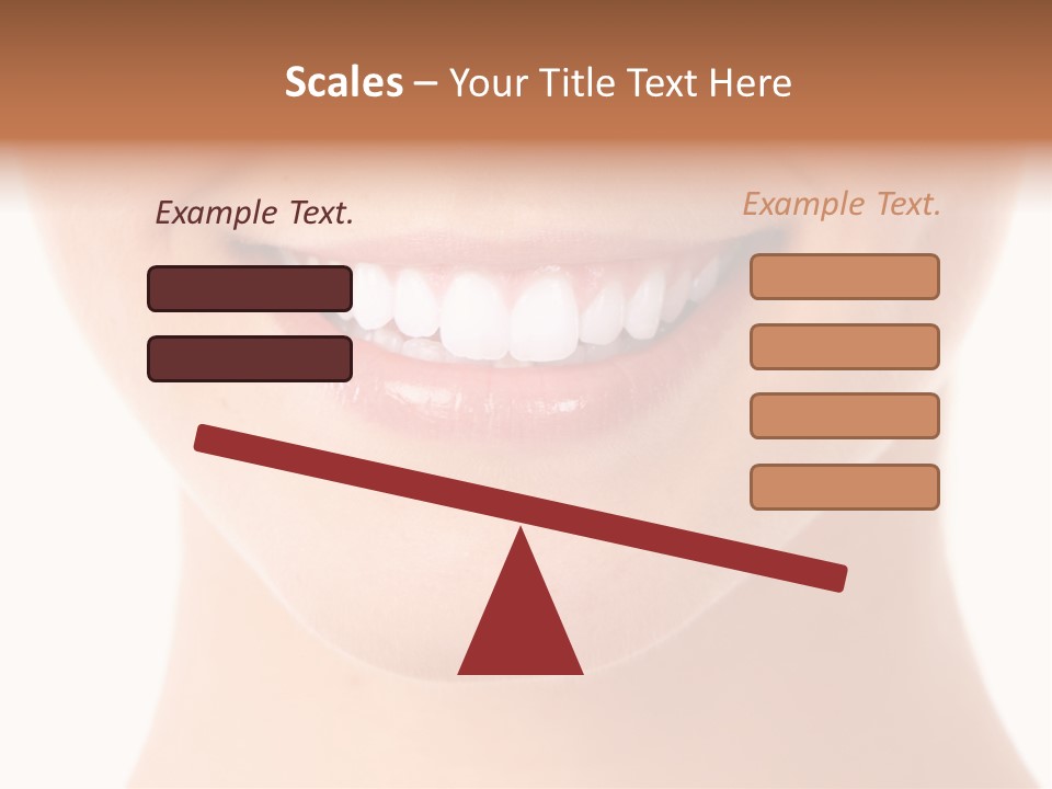 Face Lips Whiten PowerPoint Template