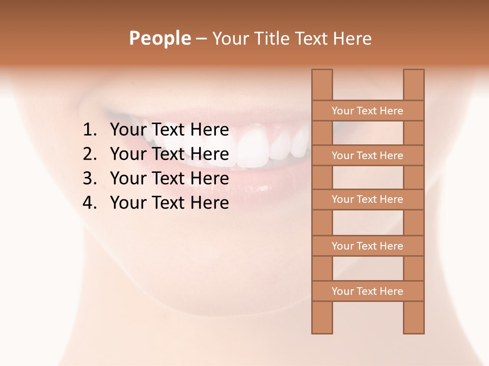 Face Lips Whiten PowerPoint Template