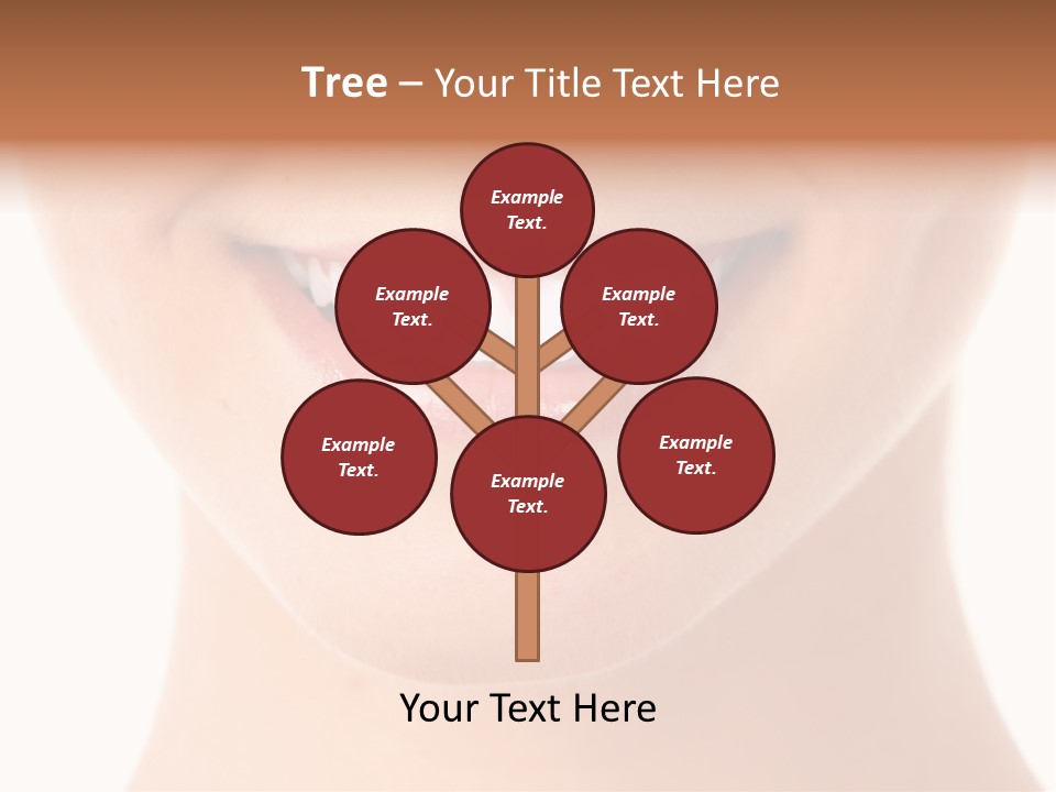 Face Lips Whiten PowerPoint Template