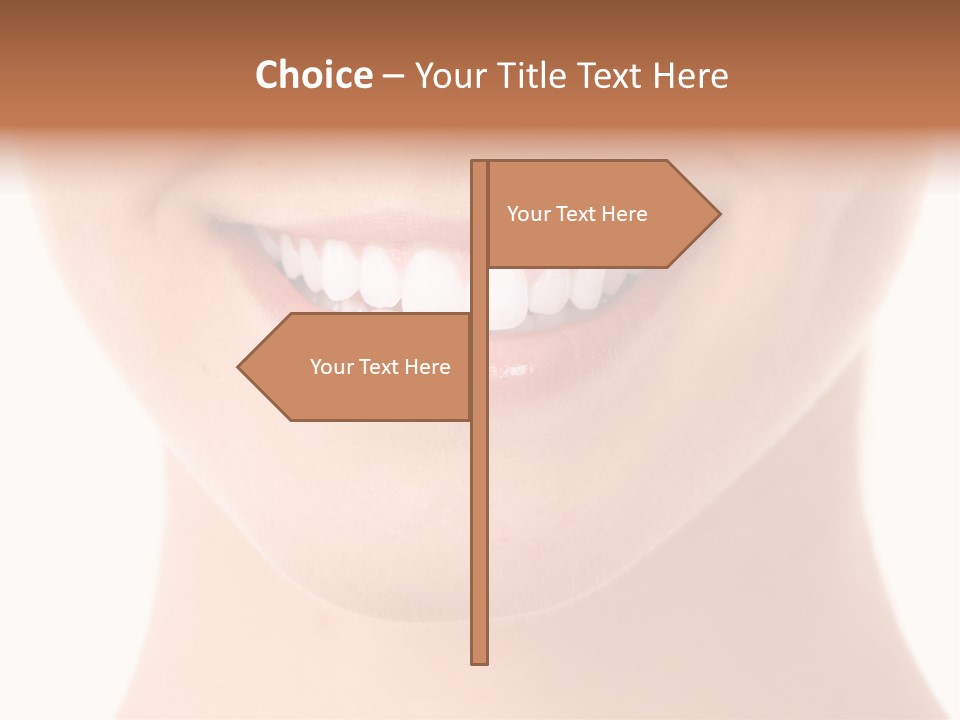 Face Lips Whiten PowerPoint Template