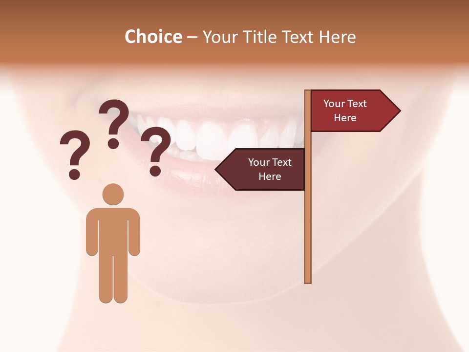 Face Lips Whiten PowerPoint Template