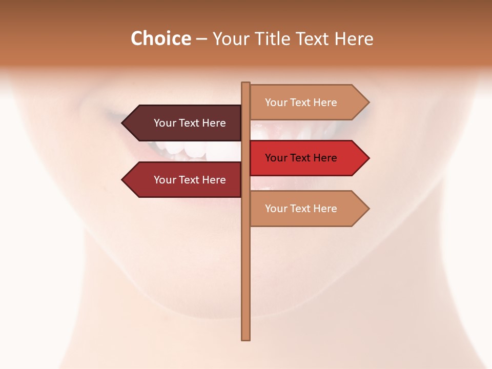 Face Lips Whiten PowerPoint Template