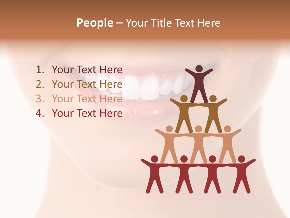 Face Lips Whiten PowerPoint Template