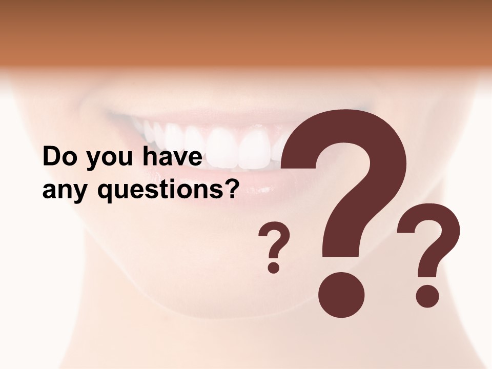 Face Lips Whiten PowerPoint Template