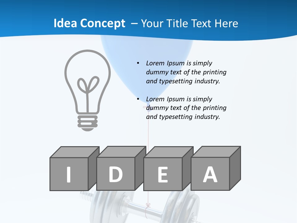Business Isolated Solution PowerPoint Template