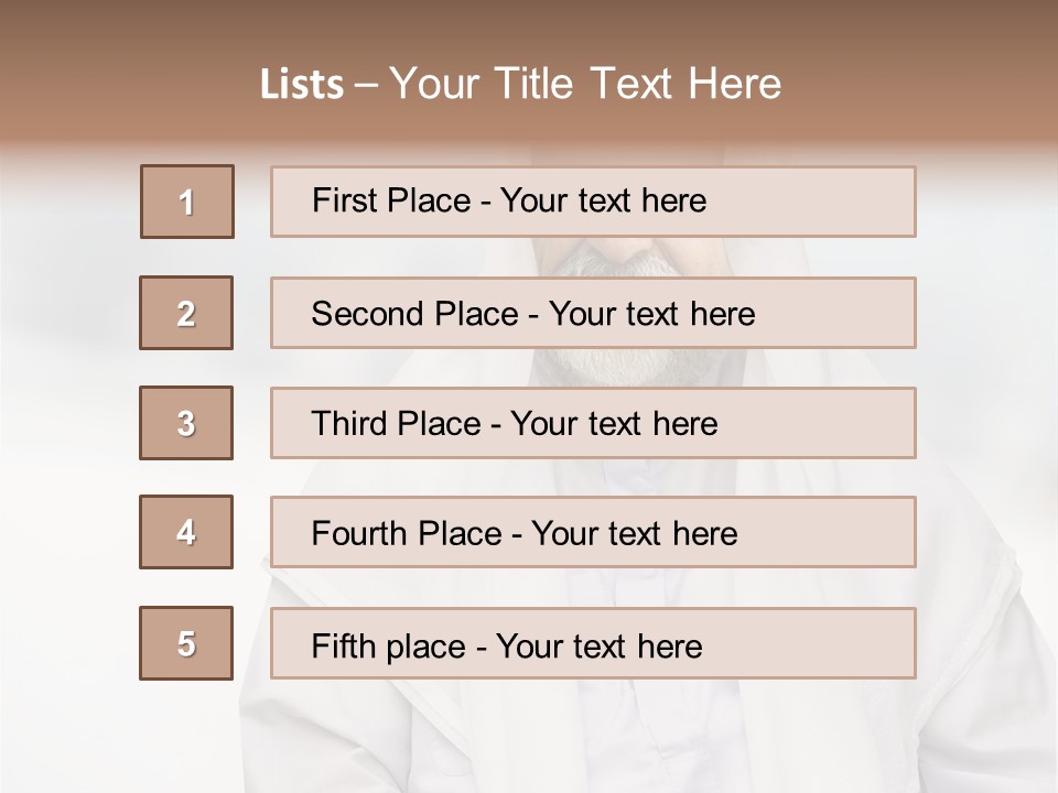 Arabic Senior One PowerPoint Template
