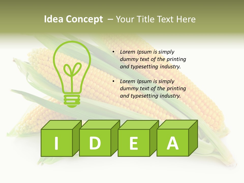 Grain Golden Ripe PowerPoint Template