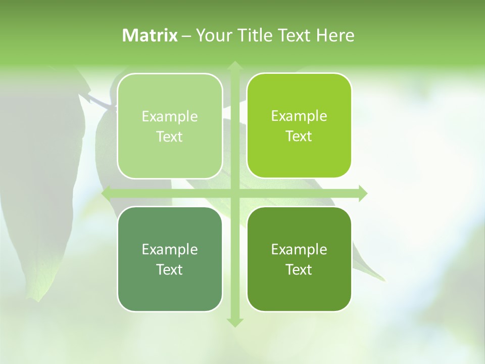 Blue Garden Freshness PowerPoint Template