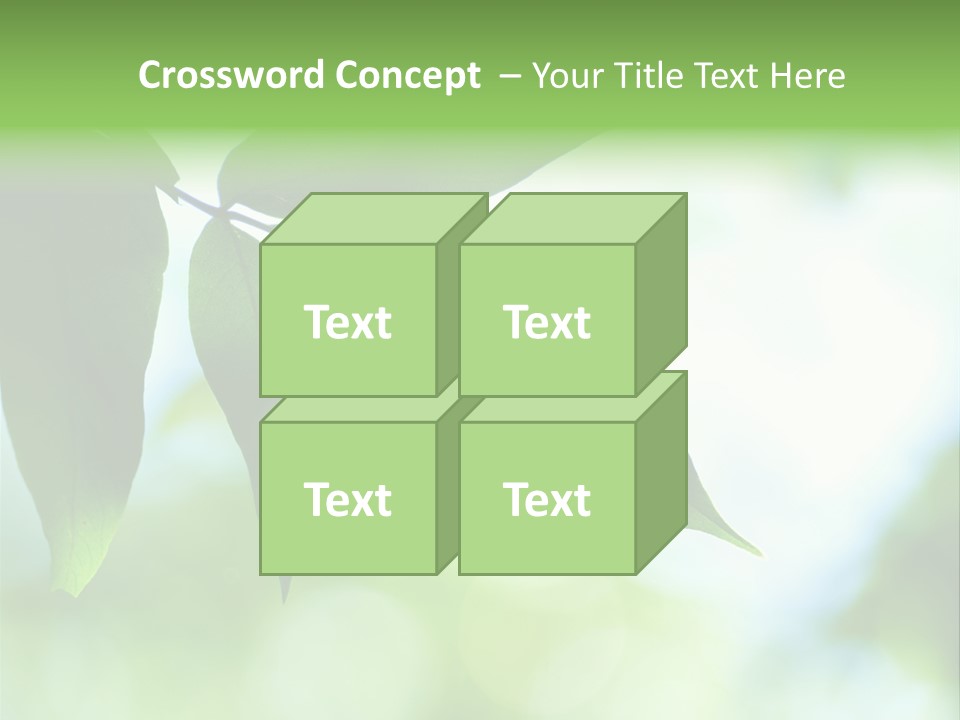 Blue Garden Freshness PowerPoint Template