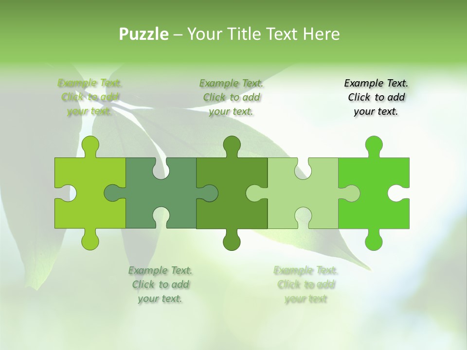 Blue Garden Freshness PowerPoint Template