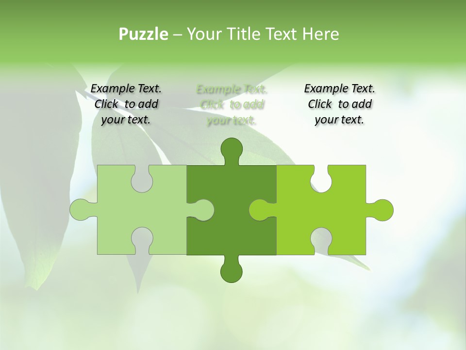 Blue Garden Freshness PowerPoint Template