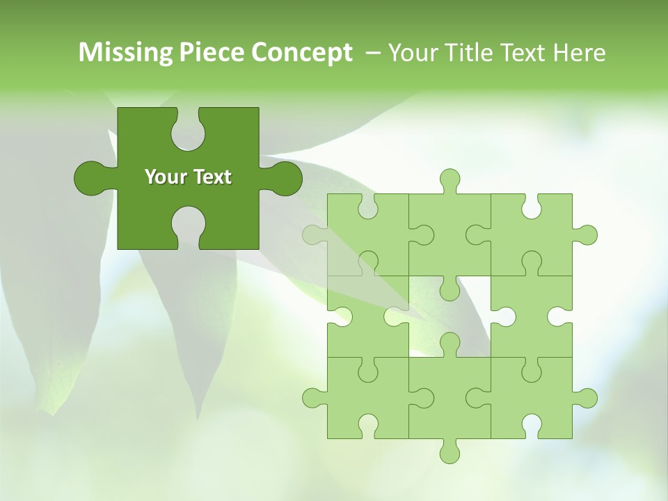 Blue Garden Freshness PowerPoint Template