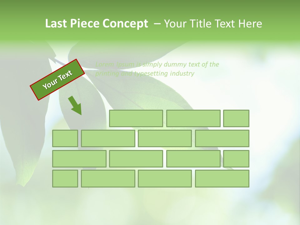 Blue Garden Freshness PowerPoint Template