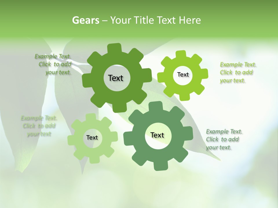 Blue Garden Freshness PowerPoint Template