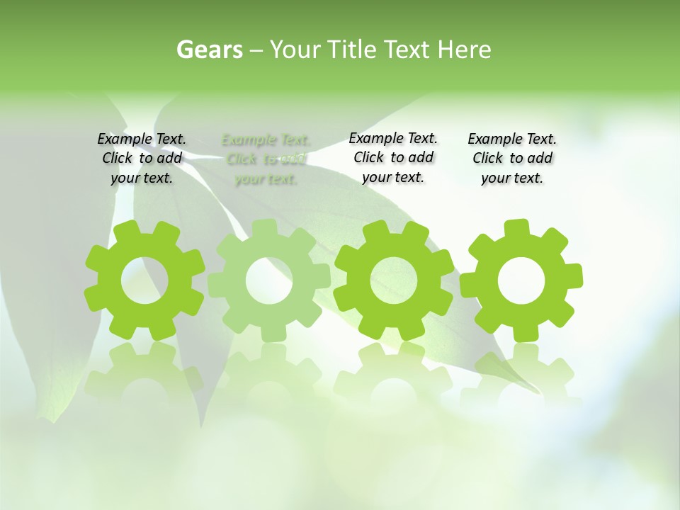 Blue Garden Freshness PowerPoint Template