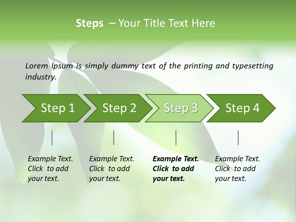 Blue Garden Freshness PowerPoint Template