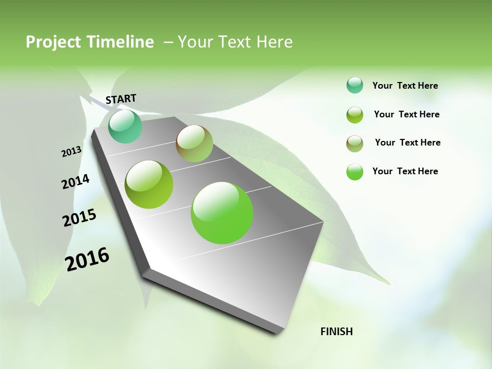 Blue Garden Freshness PowerPoint Template