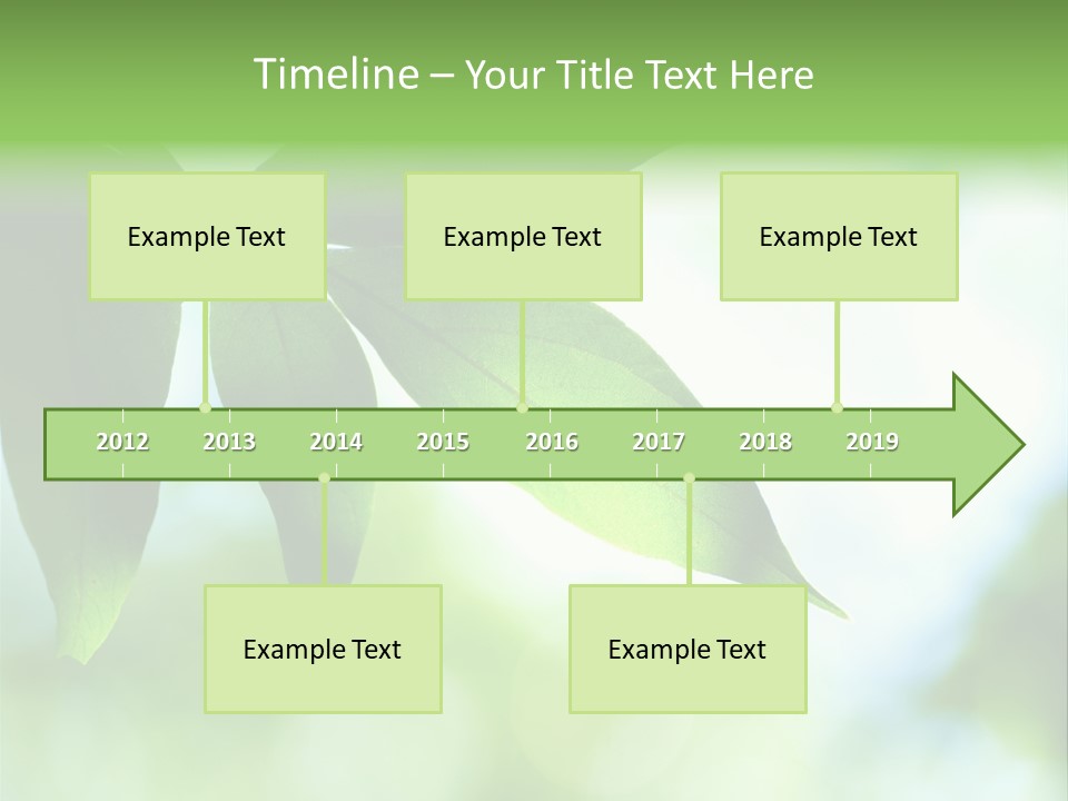 Blue Garden Freshness PowerPoint Template