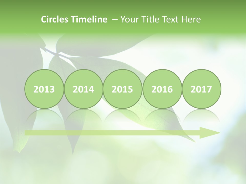 Blue Garden Freshness PowerPoint Template