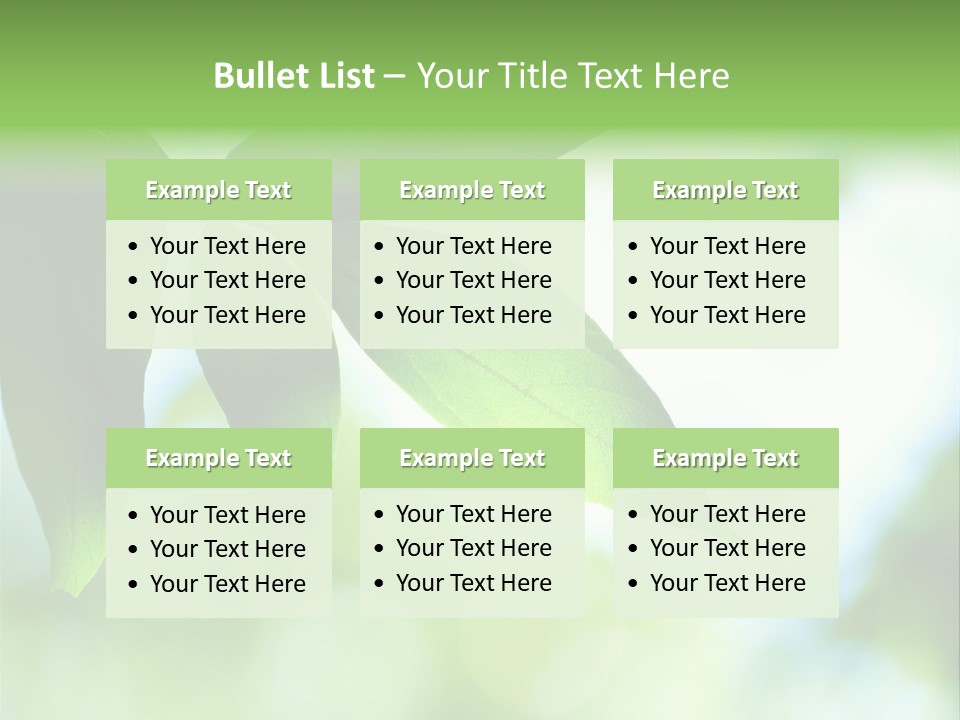 Blue Garden Freshness PowerPoint Template