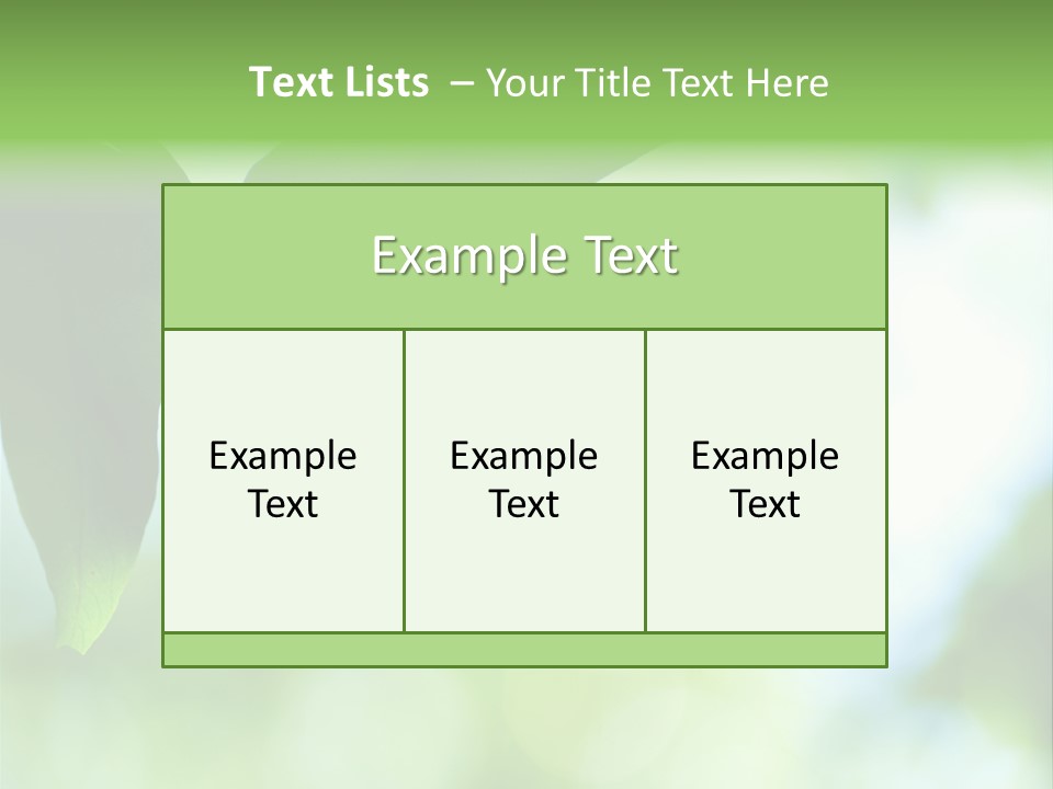 Blue Garden Freshness PowerPoint Template