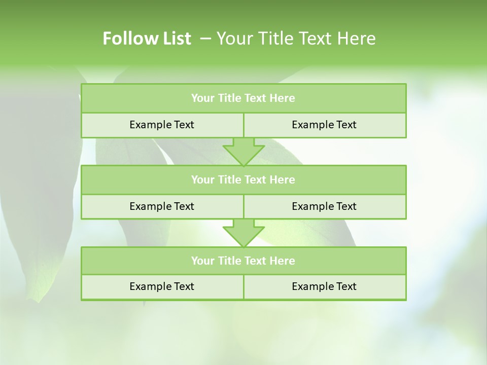 Blue Garden Freshness PowerPoint Template