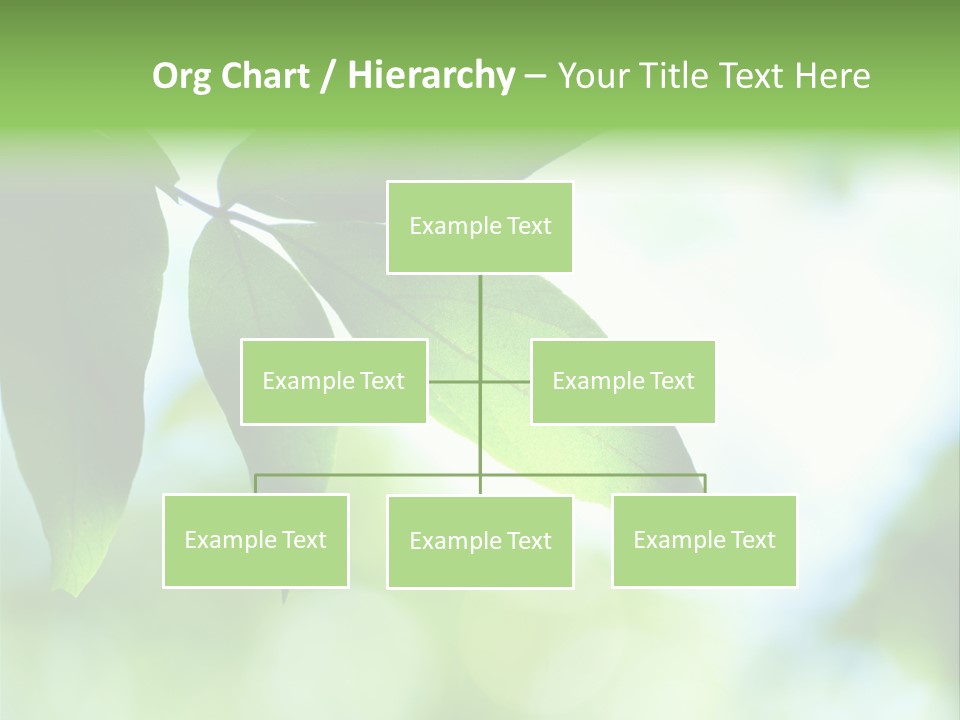 Blue Garden Freshness PowerPoint Template