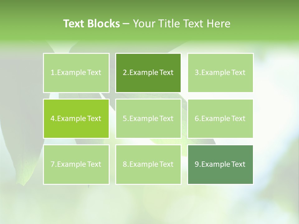 Blue Garden Freshness PowerPoint Template