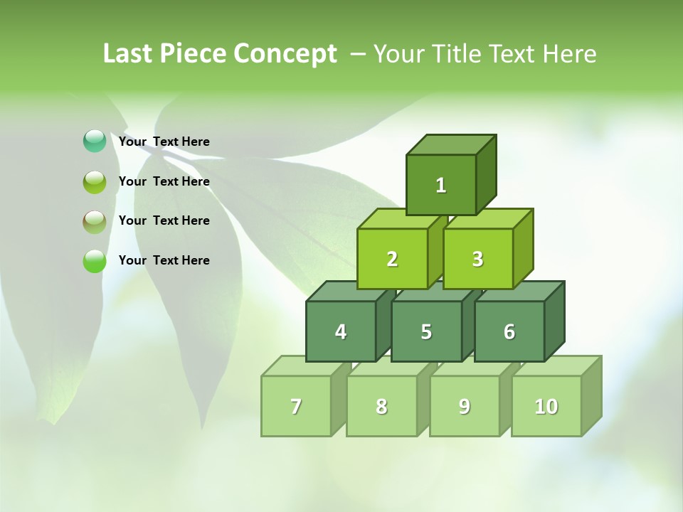 Blue Garden Freshness PowerPoint Template