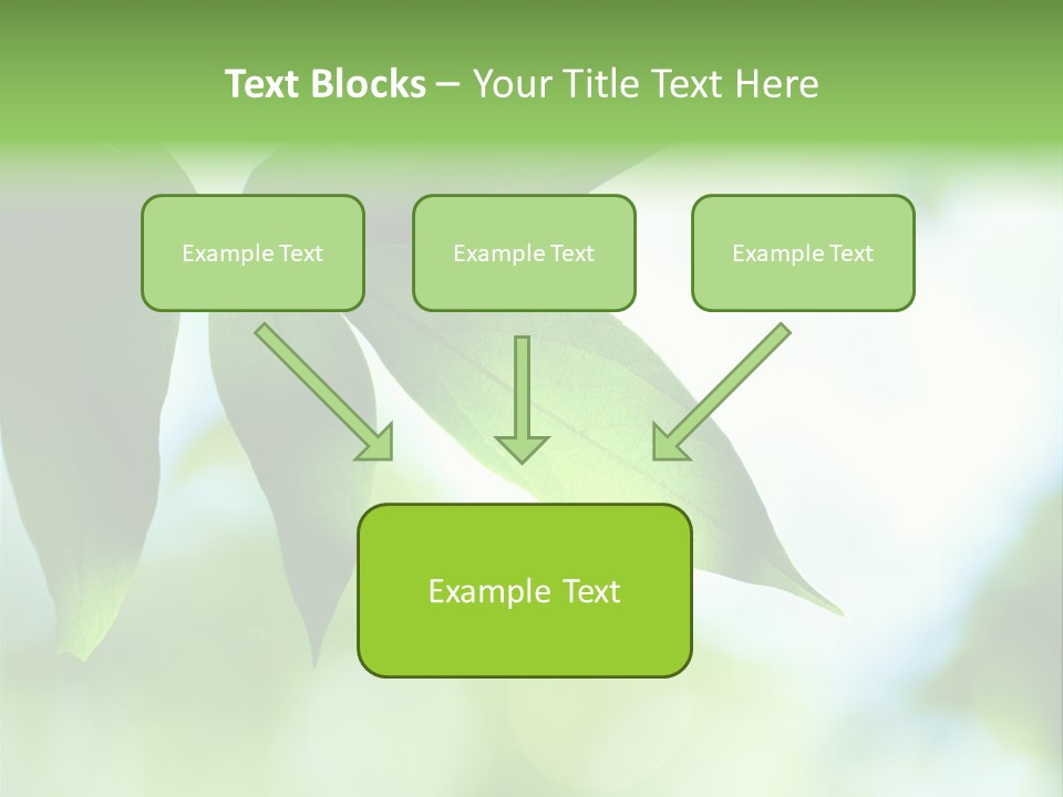 Blue Garden Freshness PowerPoint Template