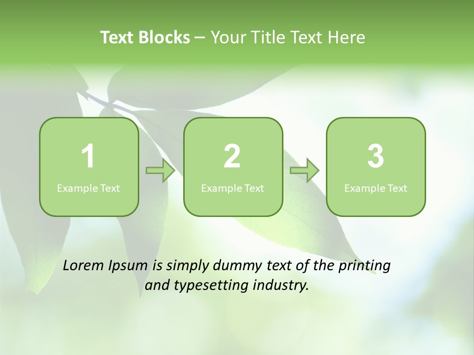 Blue Garden Freshness PowerPoint Template
