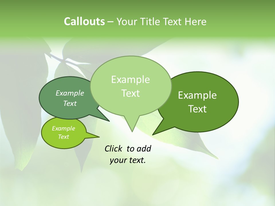 Blue Garden Freshness PowerPoint Template