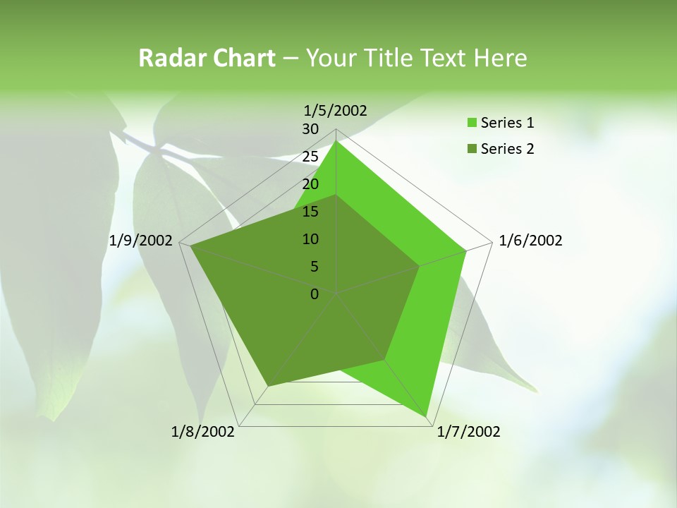 Blue Garden Freshness PowerPoint Template
